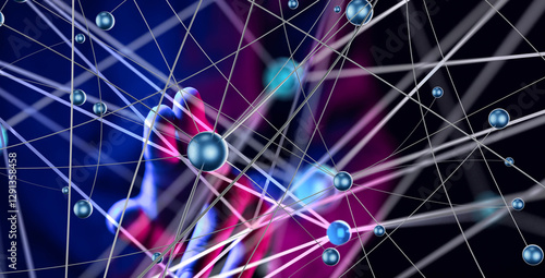 Global network. Blockchain....