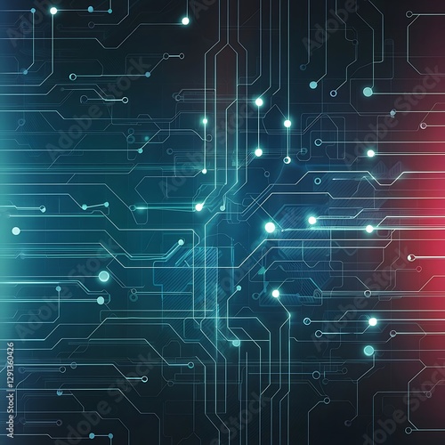 Background texture with glowing frames and splines for themes of science computers and technology