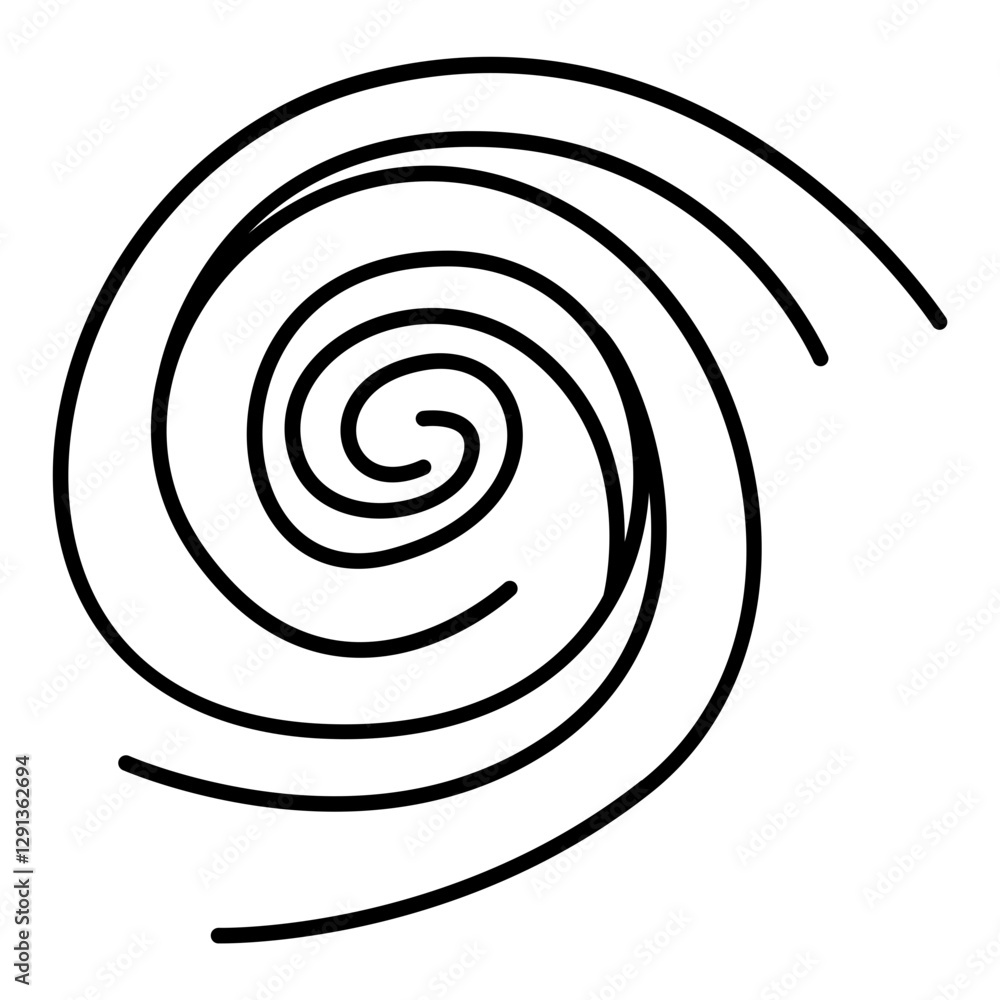 Fototapeta premium Hurricane icon in outline style