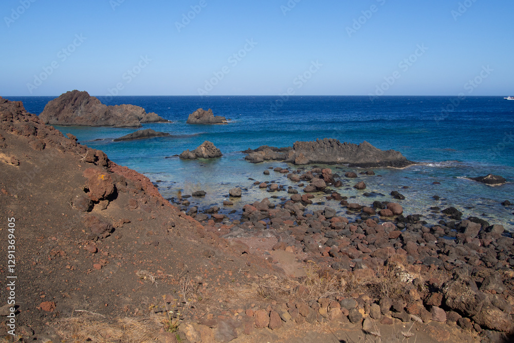 Stunning volcanic sea stacks of Linosa island, Sicily – Wild Mediterranean beauty Stunning volcanic sea stacks of Linosa island, Sicily – Wild Mediterranean beauty