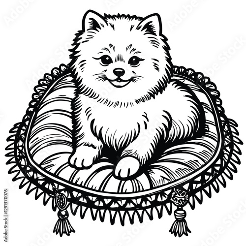 Dogs collection. Vector illustration of funny cartoon different breeds dogs in trendy flat style. Isolated on white.