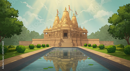 Golden Hindu Temple - Sunri...