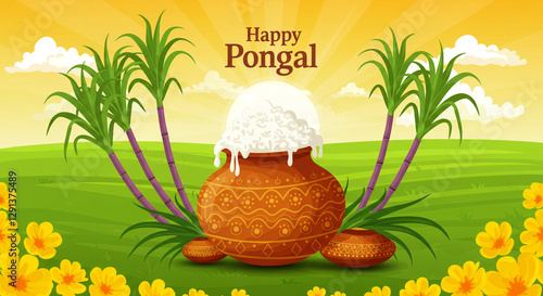 Happy Pongal Pot - Traditio...