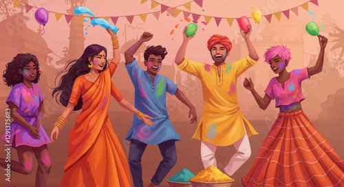 Holi Party Fun - Festive In...