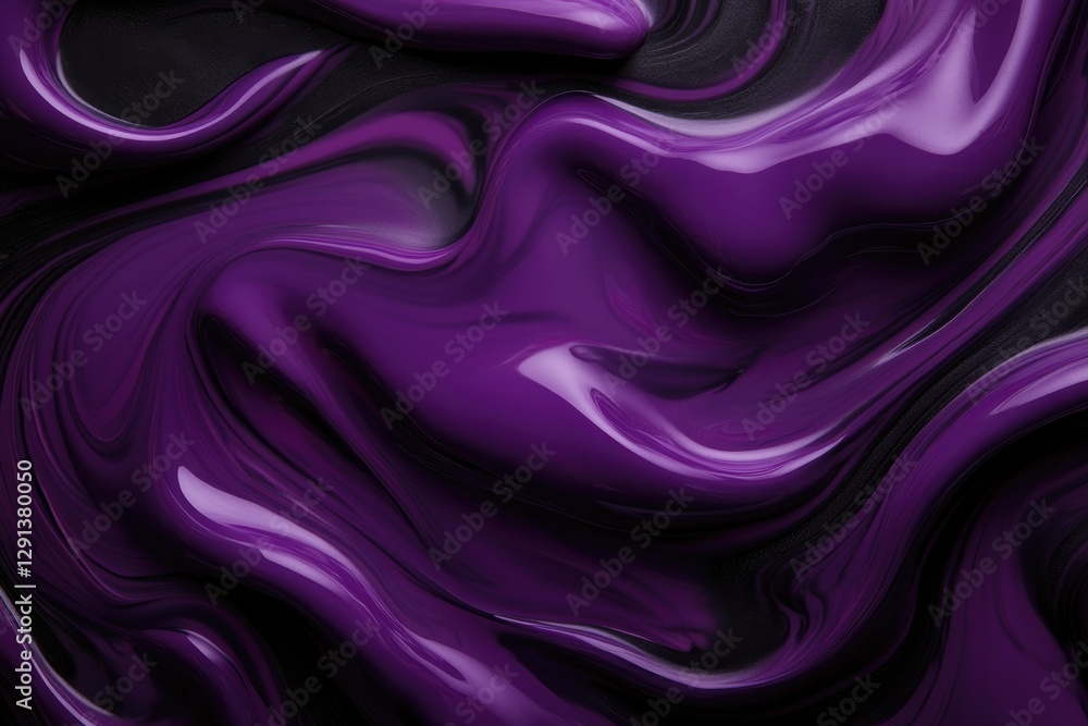 Fototapeta premium Rich purple hues flow seamlessly, creating an elegant, fluid tex