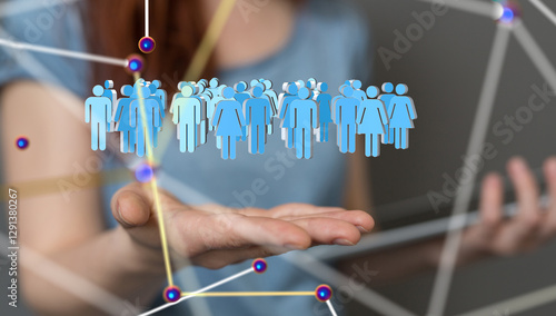 Global network. Blockchain....