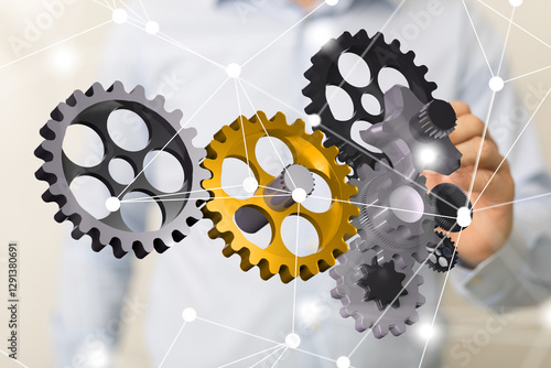 gear Futuristic in Industry...