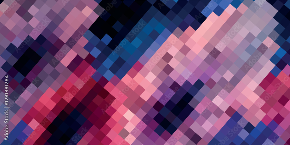 Abstract pink mosaic background - Vector Abstract pink mosaic background - Vector