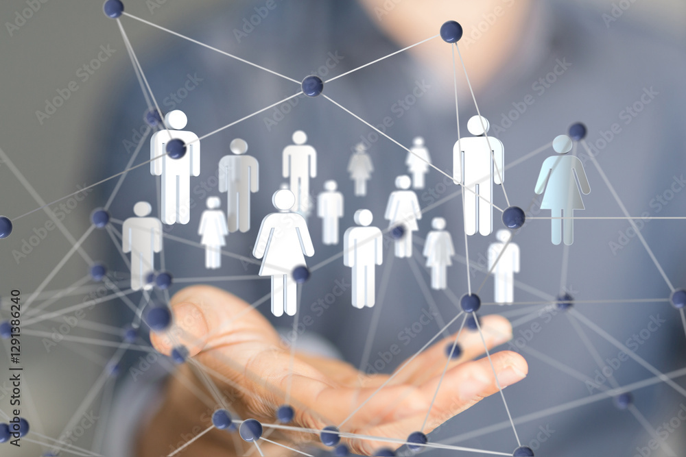 Global network. Blockchain. 3D illustration. Neural networks and artificial intelligence. Abstract Global network. Blockchain. 3D illustration. Neural networks and artificial intelligence. Abstract