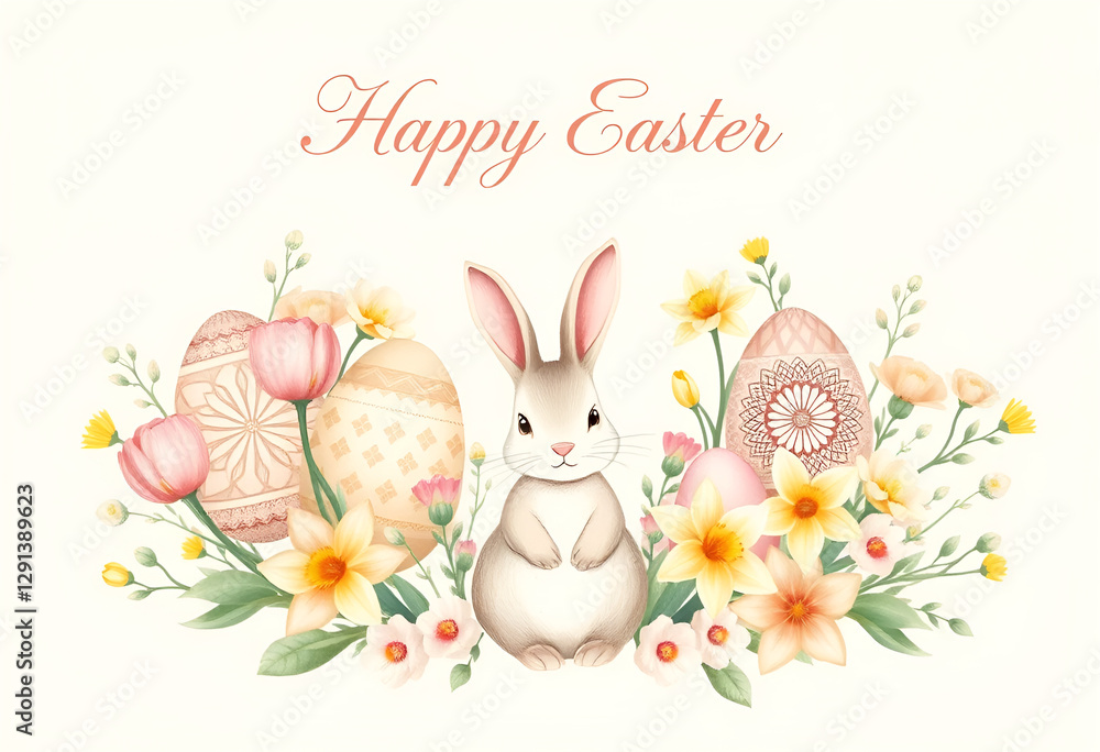 Obraz premium DIY Easter Cards: Customizable and Printable Designs