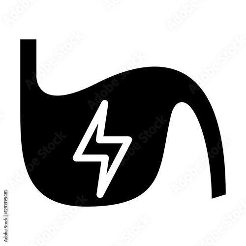 Reflux icon in glyph style