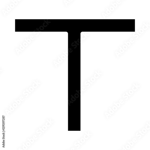 Steel pipe icon in glyph style