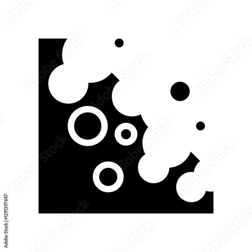 Corrode icon in glyph style