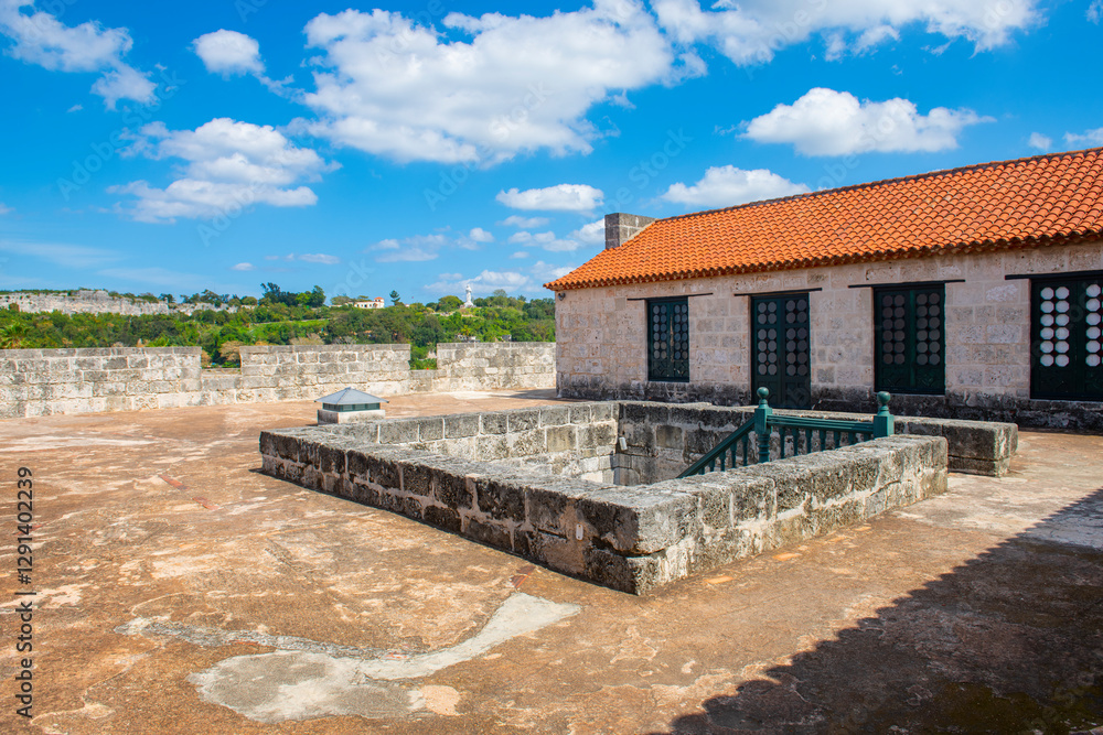 Fototapeta premium Castillo de la Real Fuerza was built in 1577 at Plaza de Armas in Old Havana (La Habana Vieja), Cuba. Old Havana is a World Heritage Site. 
