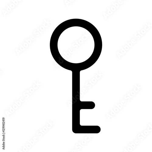 Key icon in glyph style