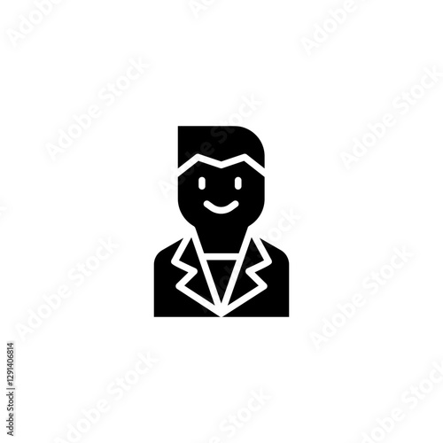 Interior designer icon in glyph style