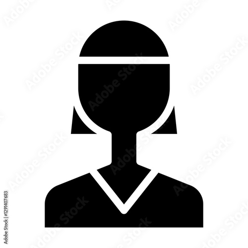 Mother icon in glyph style