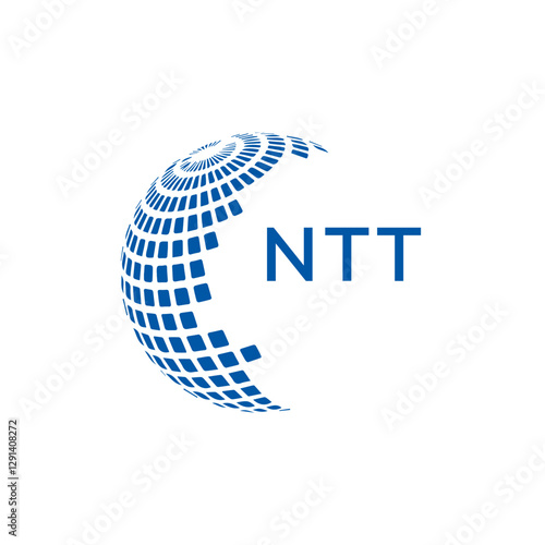 NTT letter logo design with white background in illustrator, vector logo modern alphabet font overlap style. calligraphy designs for logo, Poster, Invitation, etc.