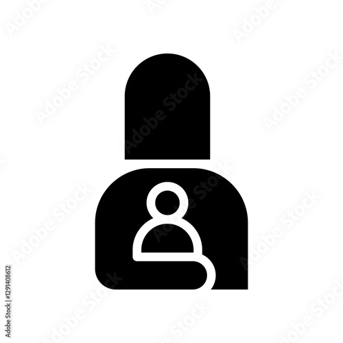 Mother icon in glyph style