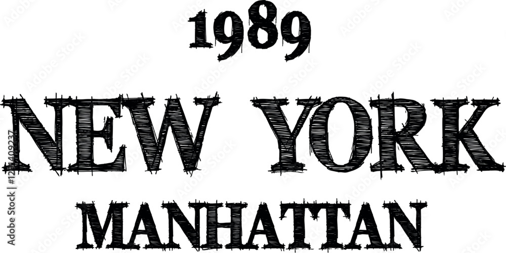 Obraz premium design, text, typography, new york, fashion, print, lettering, tee, american, font, poster, style, sign, college, shirt, banner, vintage, varsity, authentic, illustration, urban, manhattan