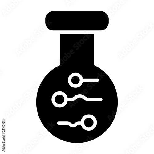 Sperm, IVF icon in glyph style