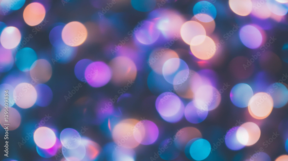 Obraz premium Soft light bokeh background with varied intensities in warm and cool tones for abstract design