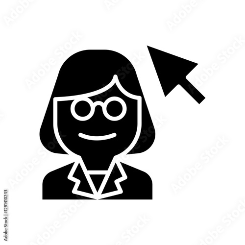 Online Doctor icon in glyph style