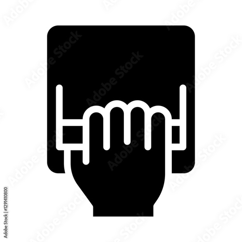 Circuit breaker icon in glyph style