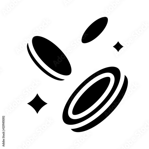 Profit icon in glyph style