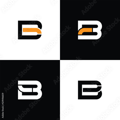 Letter 1B logo icon design vector. monogram logo vector illustration.

