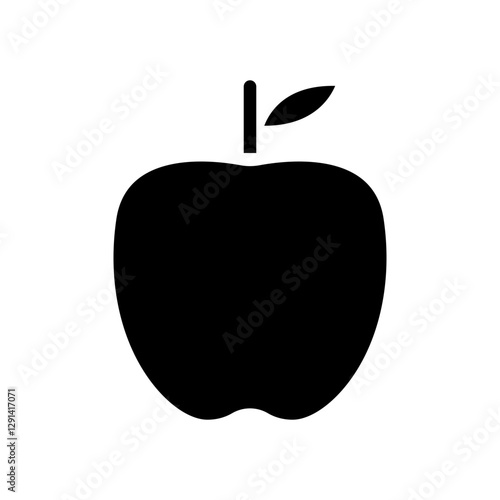 Apple icon in glyph style