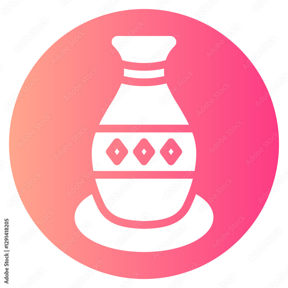pottery gradient icon pottery gradient icon