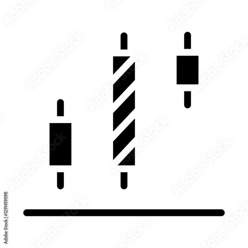 Data icon in glyph style