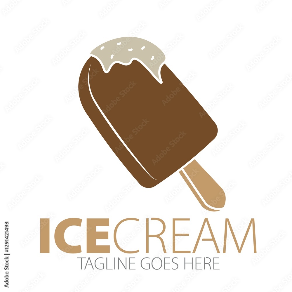 Obraz premium Ice Cream Logo Template