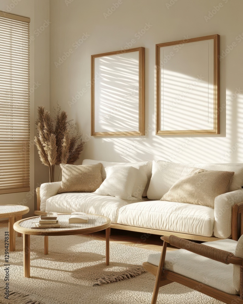 Fototapeta premium Cozy Minimalist Living Space