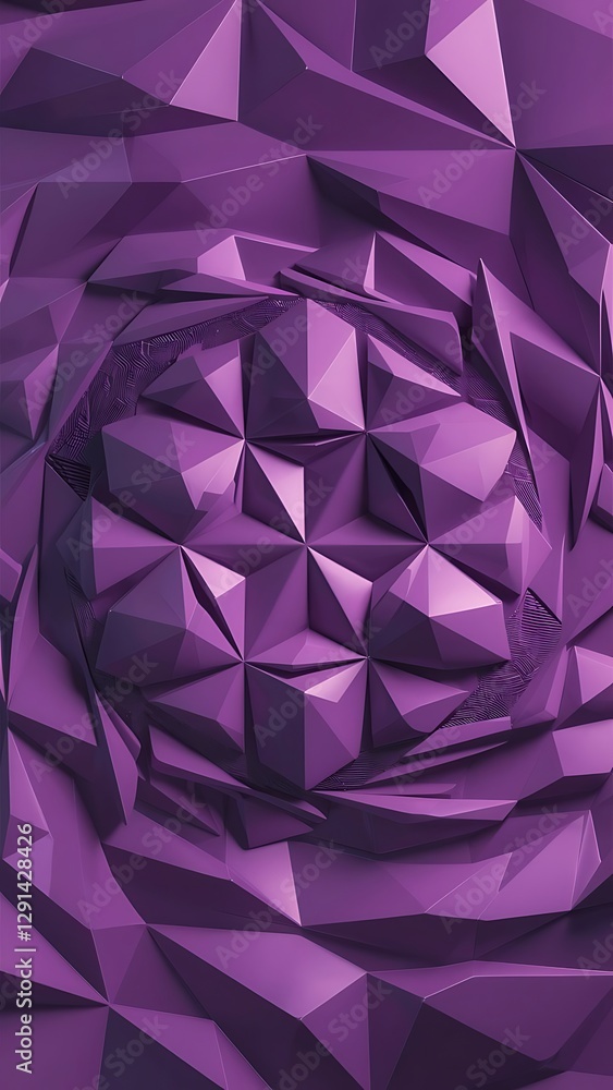 Fototapeta premium Purple abstract background polygon graphic geometric vector minimal texture web background purple cover design flyer template banner wall decoration wallpaper purple background design