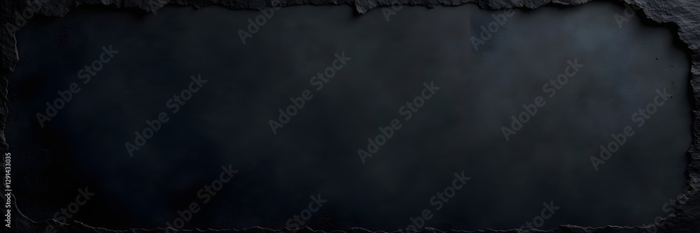 Fototapeta premium Antique black paper, distressed edges and creases, rustic, ripped