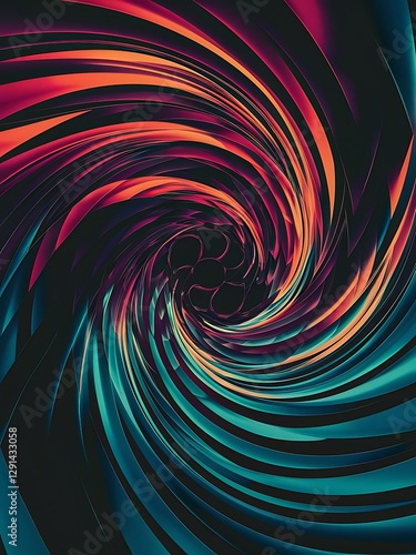 Dynamic wave geometric design vector illustration for wallpaper banner background card book illustration landing page