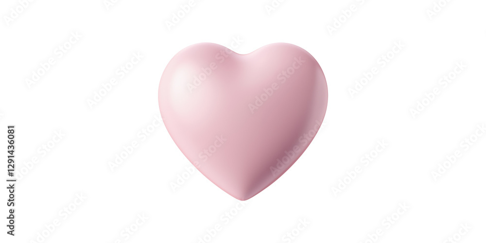 Pink heart shape isolated on transparent background Pink heart shape isolated on transparent background