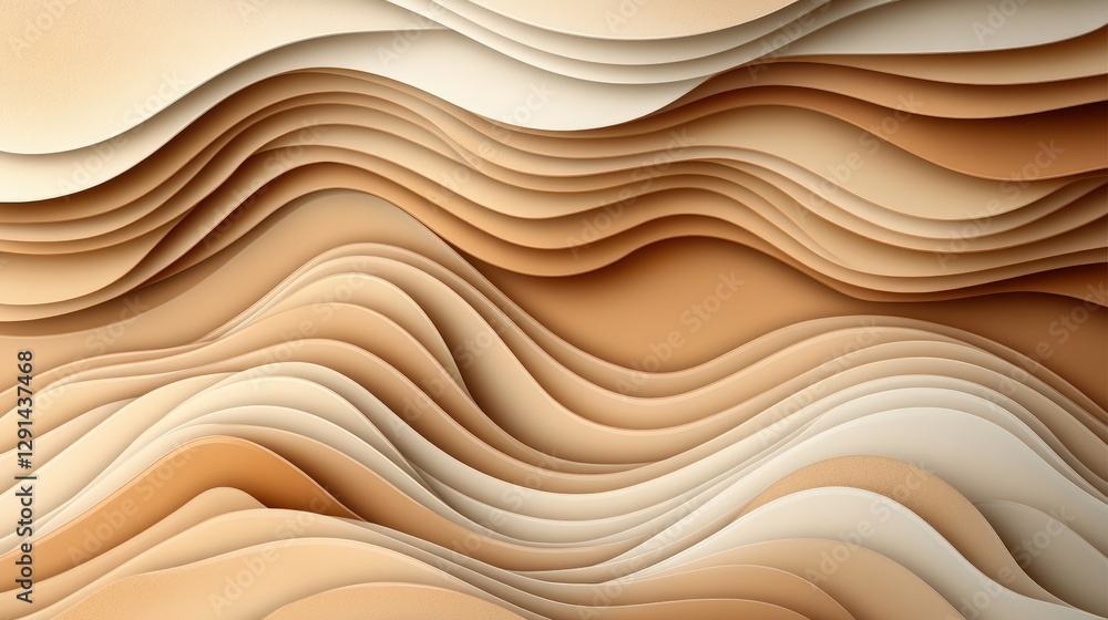 Abstract background featuring 3d waves in a fluid motion with vibrant colors and smooth texture Abstract background featuring 3d waves in a fluid motion with vibrant colors and smooth texture