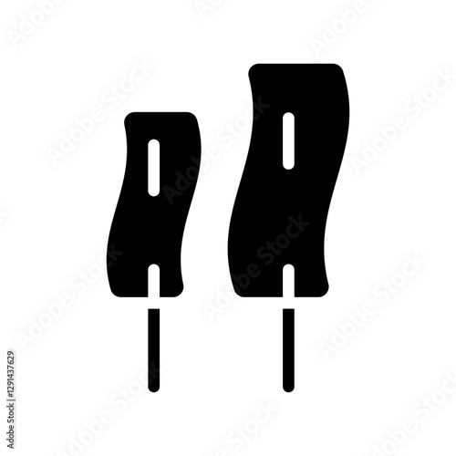 Tokpokki icon in glyph style