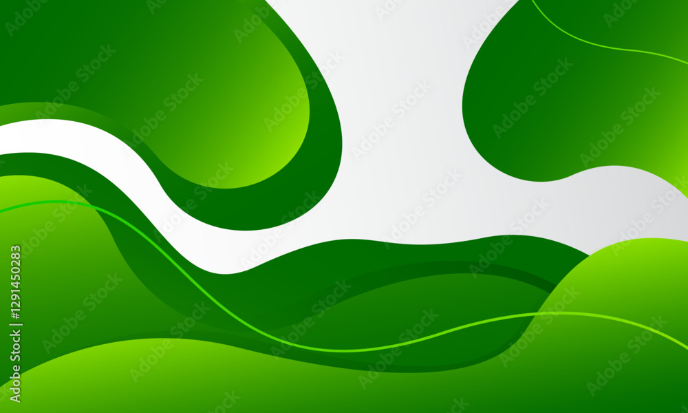 Abstract green background with waves. Eps10 vector Abstract green background with waves. Eps10 vector