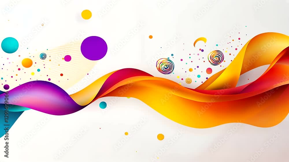 Dynamic Birthday Pattern with Vibrant Gradients and Confetti Dynamic Birthday Pattern with Vibrant Gradients and Confetti