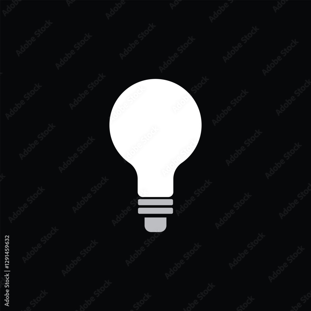 light bulb on black background, minimalist light bulb icon symbolizing creativity innovation and ideas light bulb on black background, minimalist light bulb icon symbolizing creativity innovation and ideas