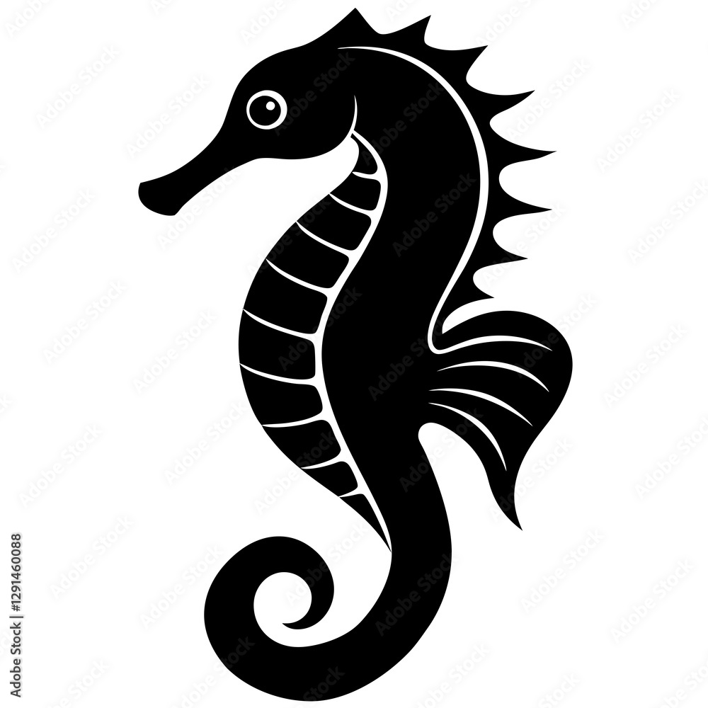 Naklejka premium black and white snake