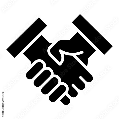 Contract icon in glyph style