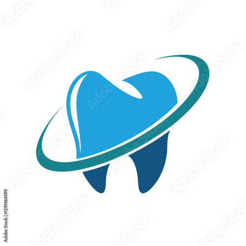 Modern Dental Care vector Logo Design.