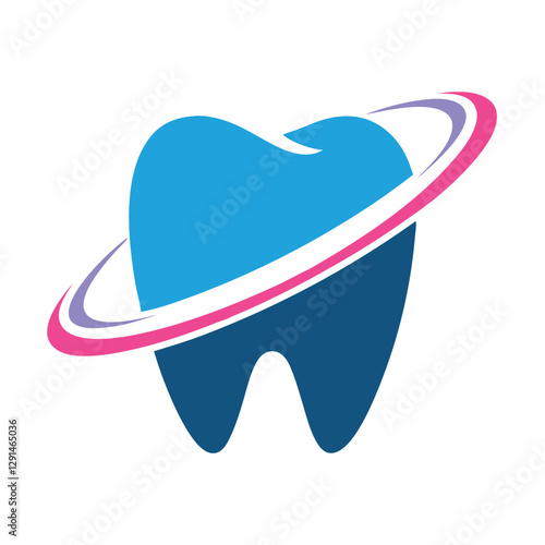 Modern Dental Care vector Logo Design.