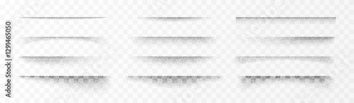 Various shadow overlay effects of the sheets edge, paper banner vector set, realistic shadow divider layer separation
