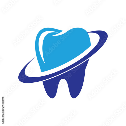 Modern Dental Care vector Logo Design.